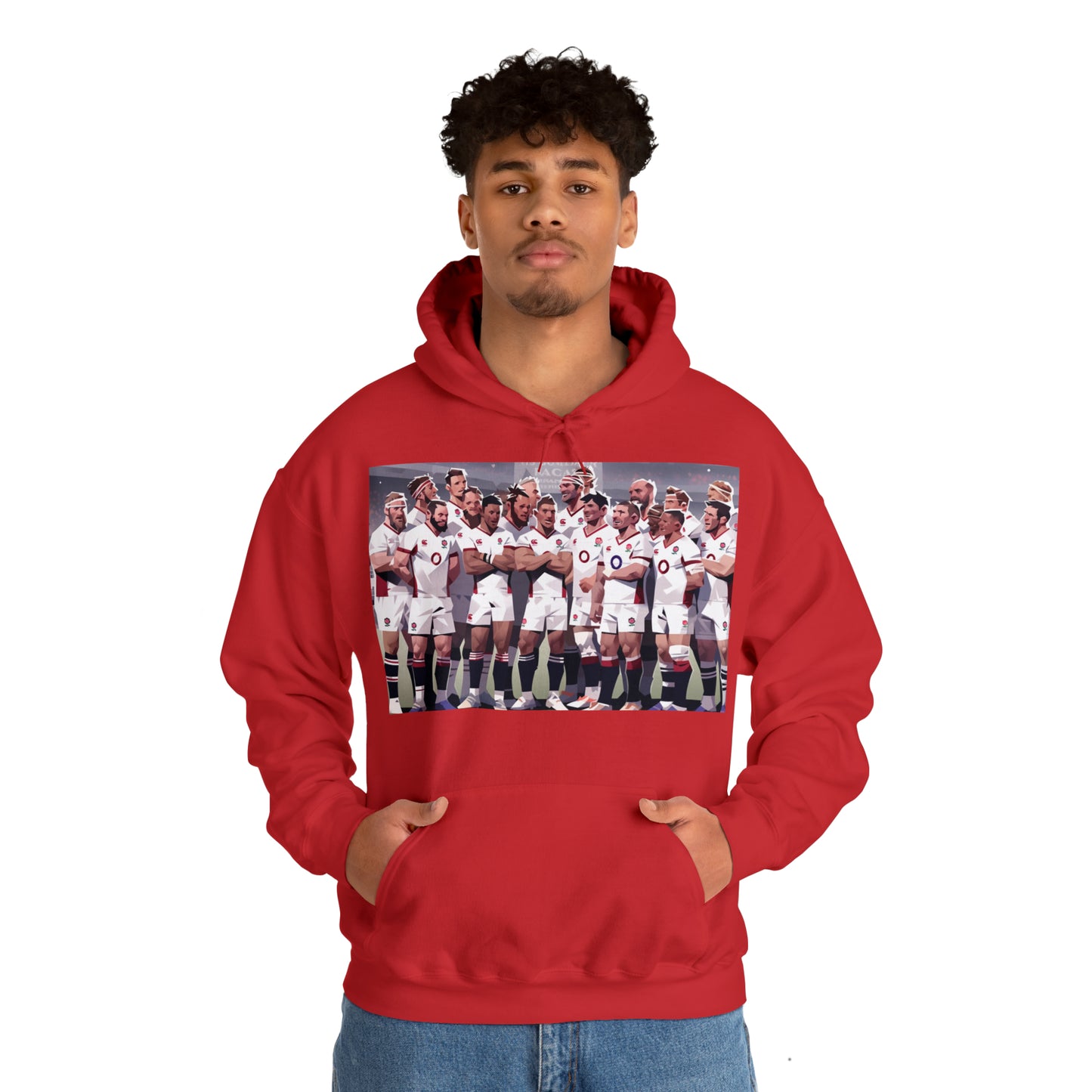 England Full Team - dark hoodies