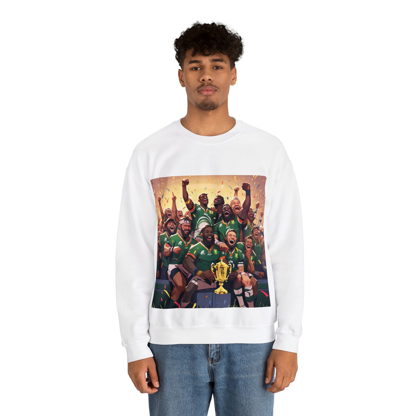 Springboks Celebrating with RWC - light sweatshirts