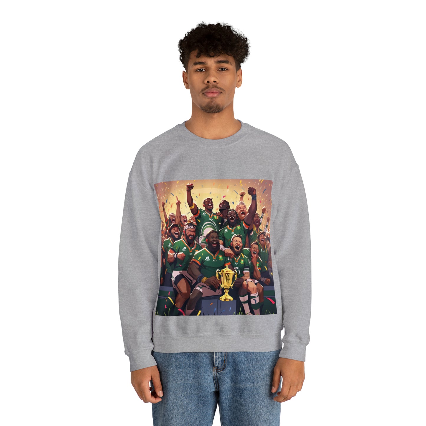 Springboks Celebrating with RWC - light sweatshirts
