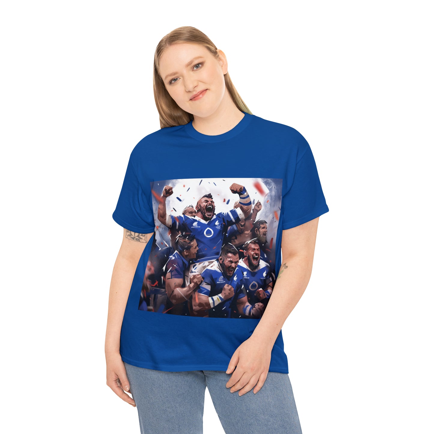 France Celebrating - dark shirts
