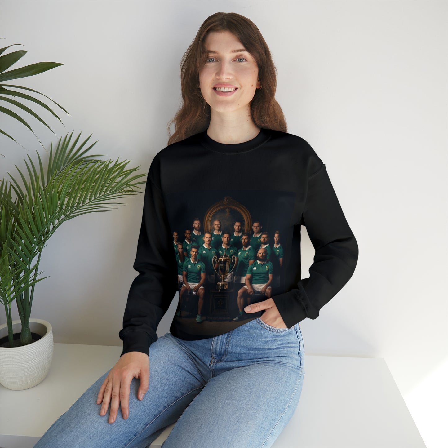Ireland World Cup photoshoot - black sweatshirt
