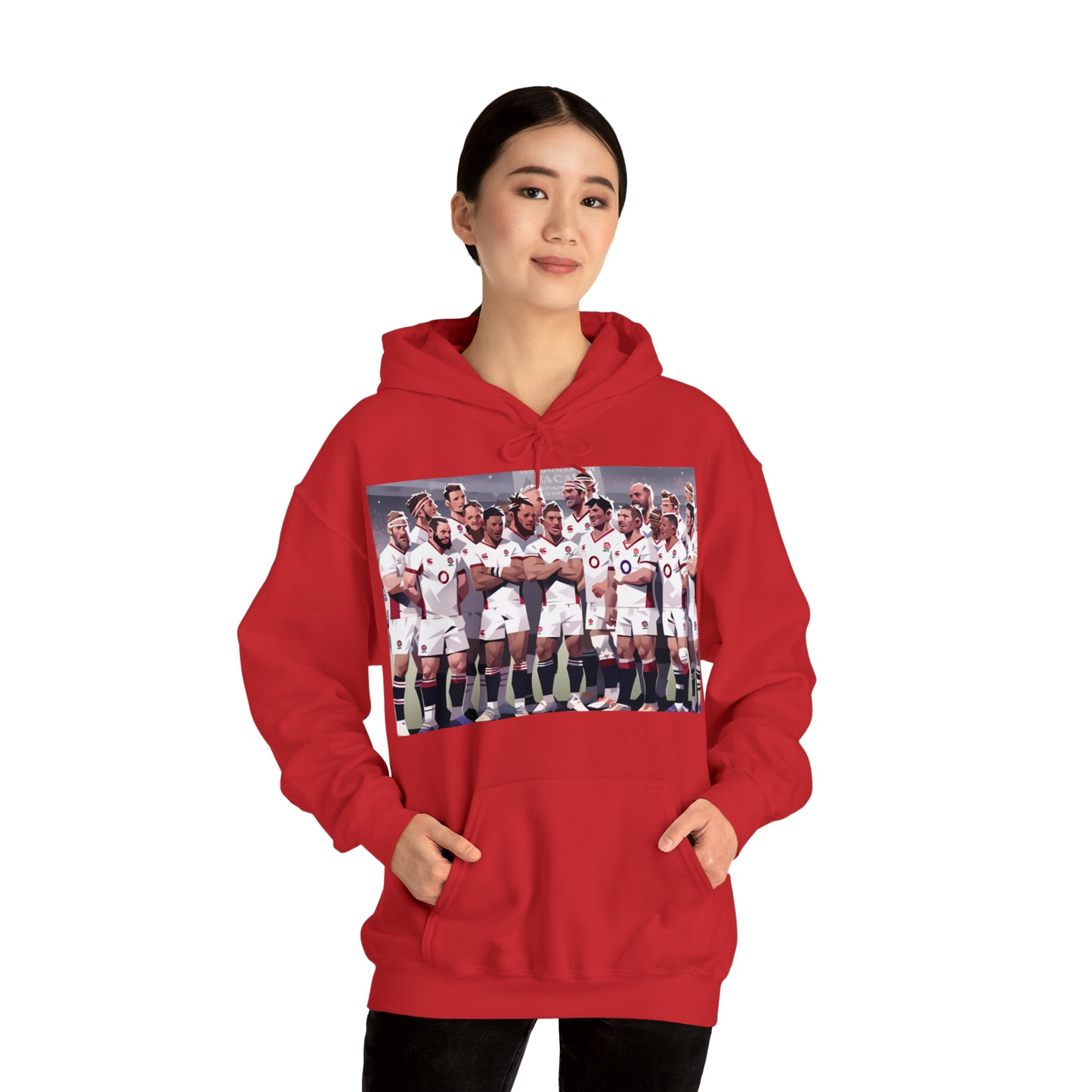 England Full Team - dark hoodies
