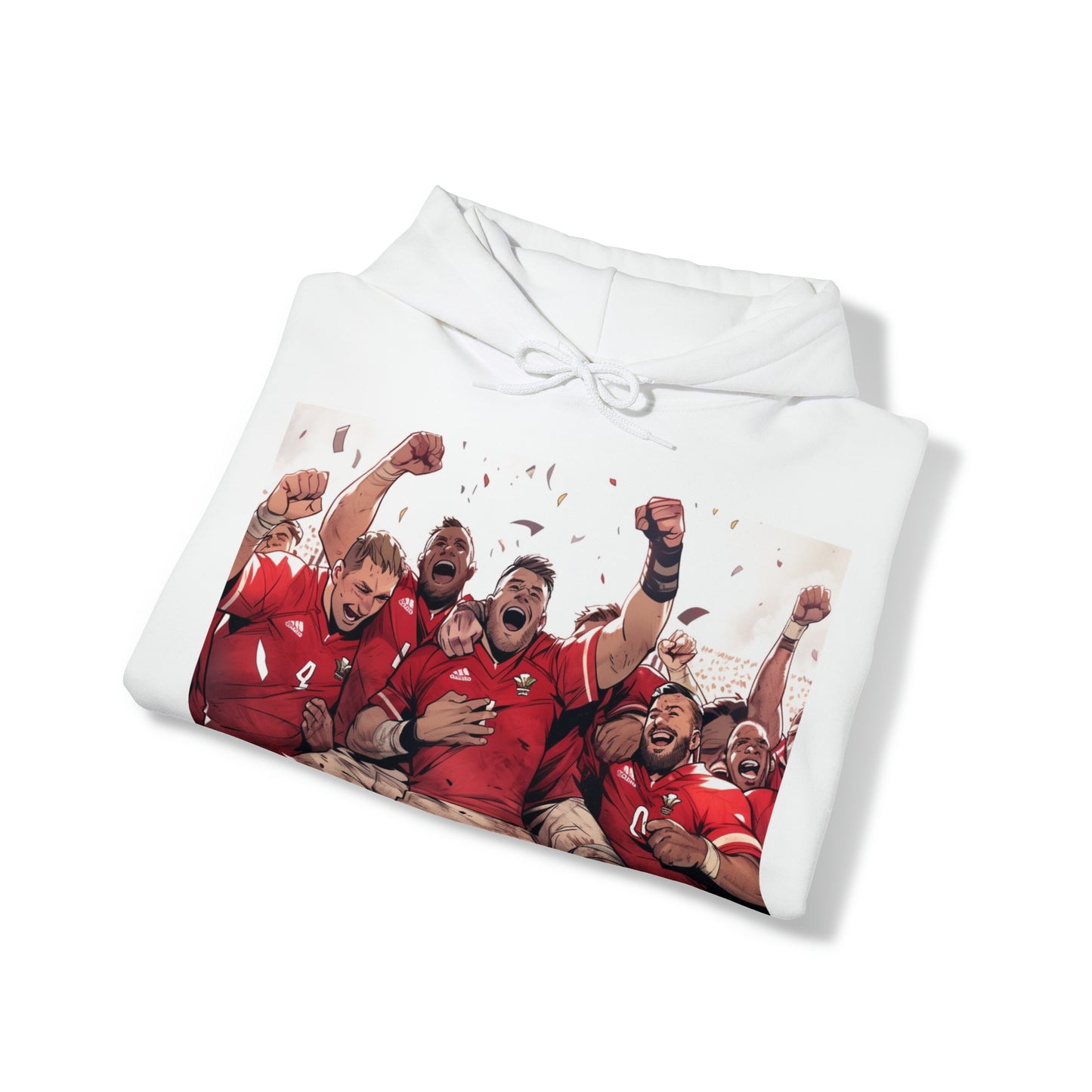 Wales Celebrating - light hoodies