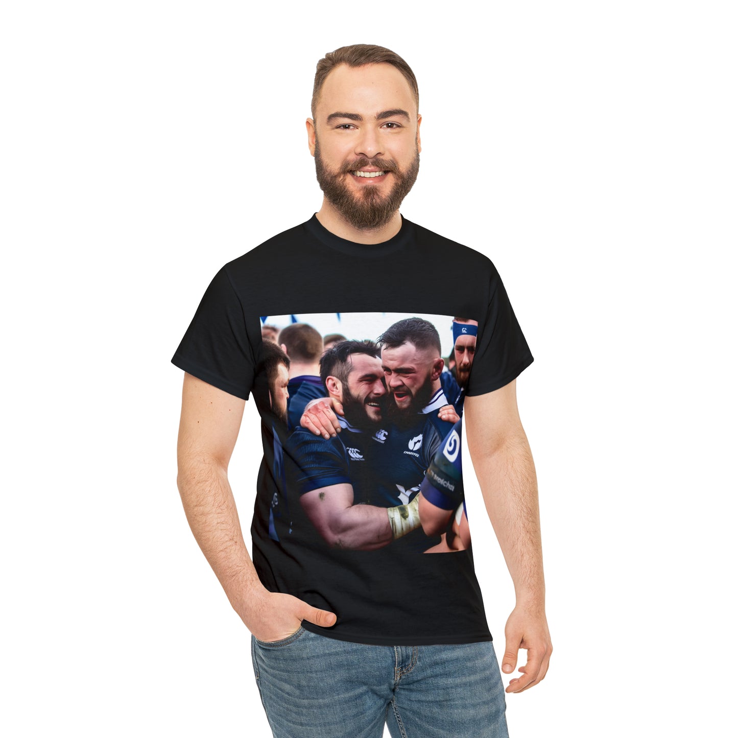 Post Match Scotland - dark shirts