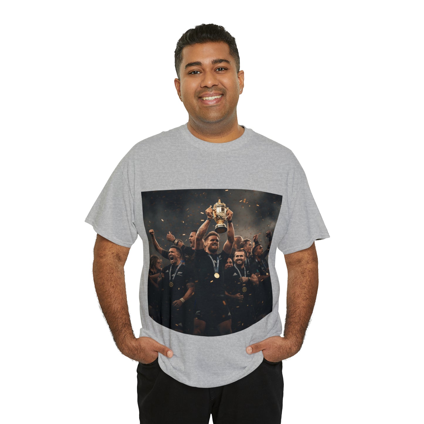 All Blacks lifting World Cup - light shirts