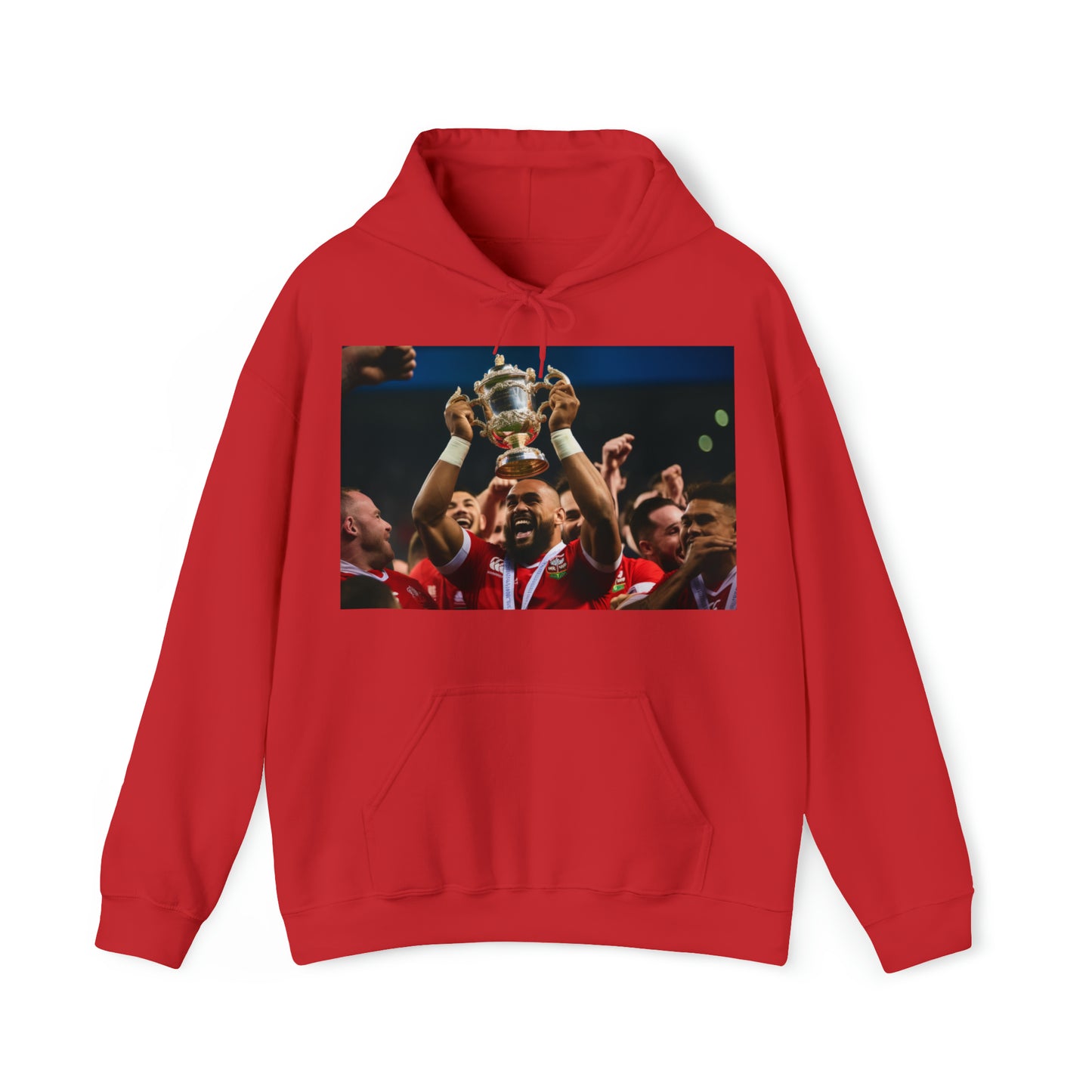 Tonga lifting the RWC - dark hoodies