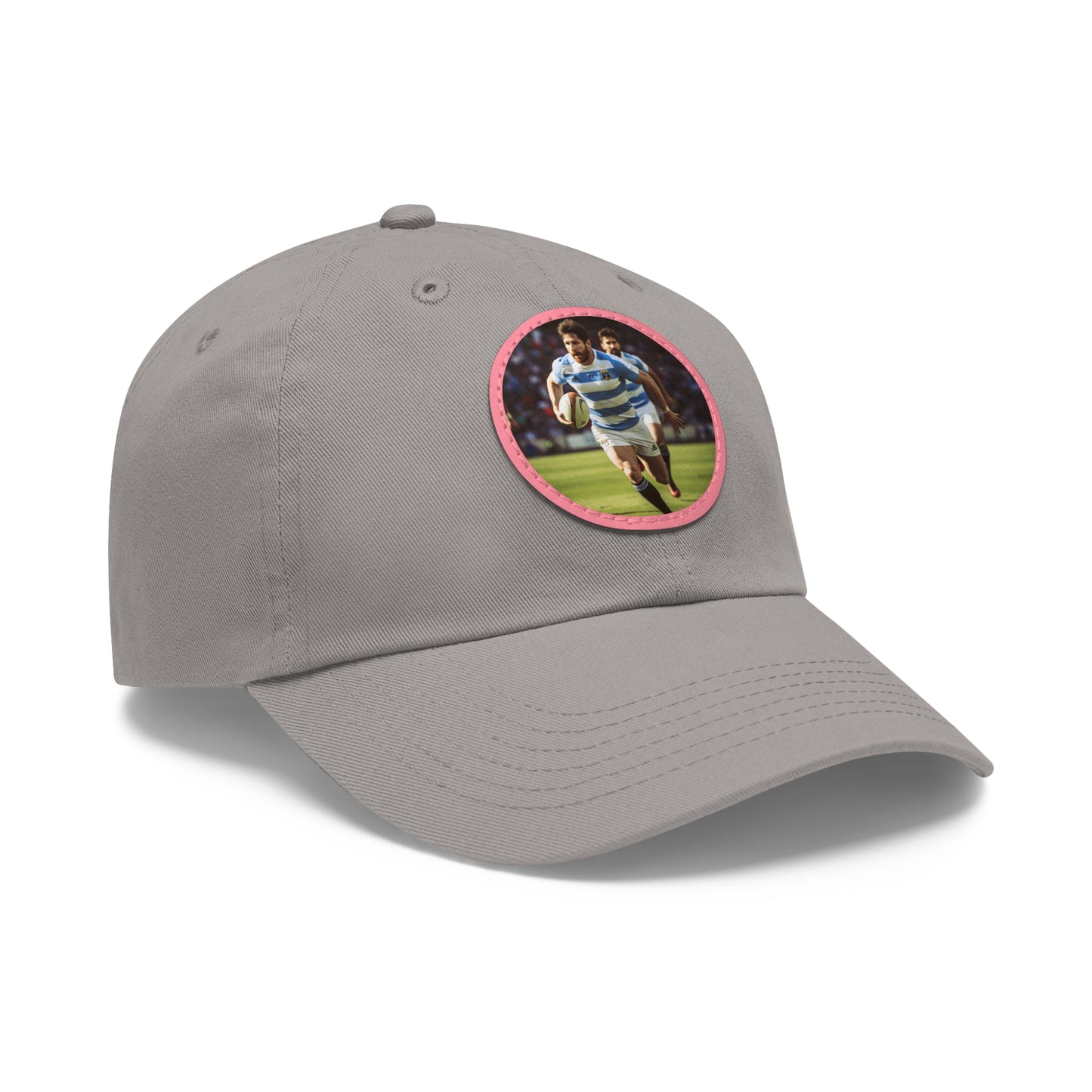 Rugby Messi Round Leather Patch Hat
