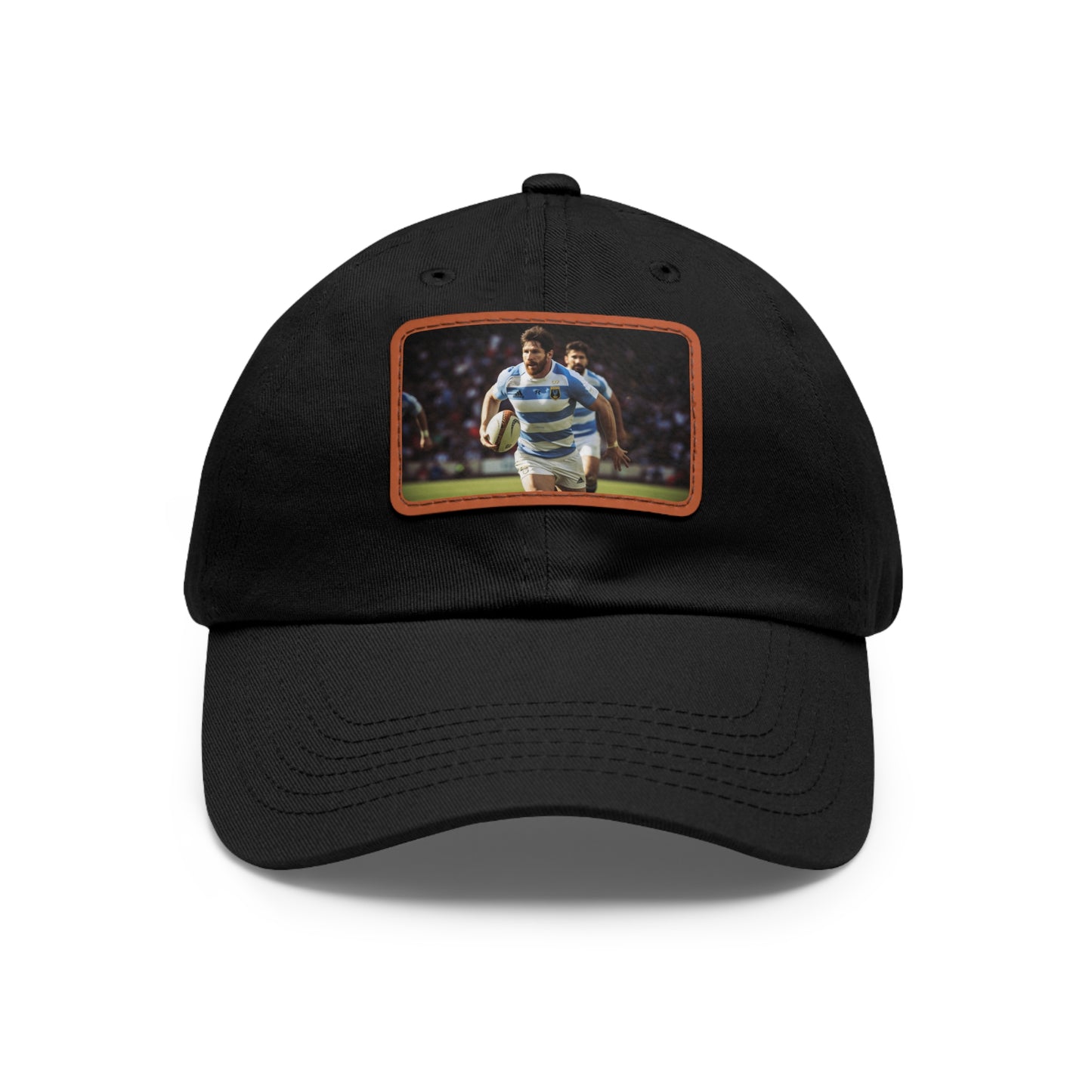 Rugby Messi Rectangle Leather Patch Hat