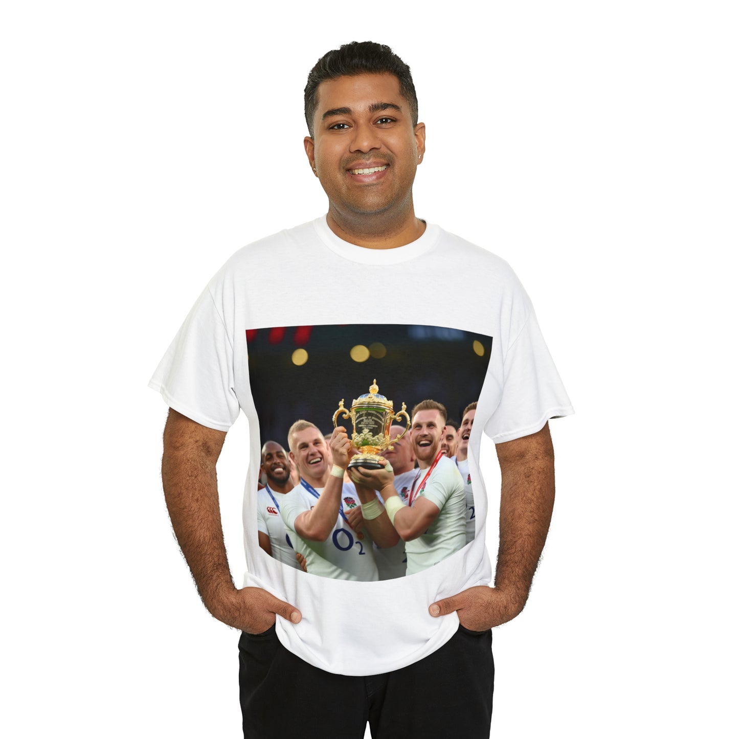 England Celebrating Winning World Cup - light shirts
