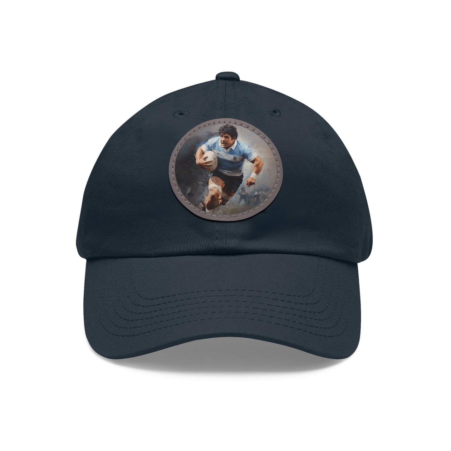 Rugby Maradona Round Leather Patch Hat