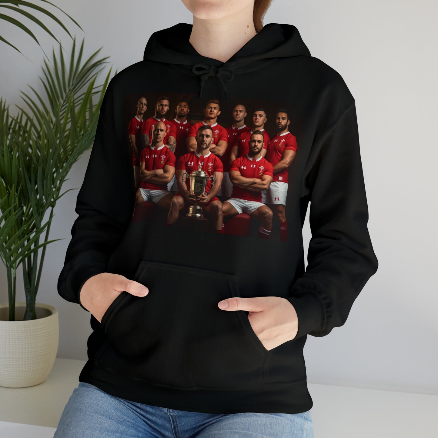 Wales RWC Photoshoot - dark hoodies
