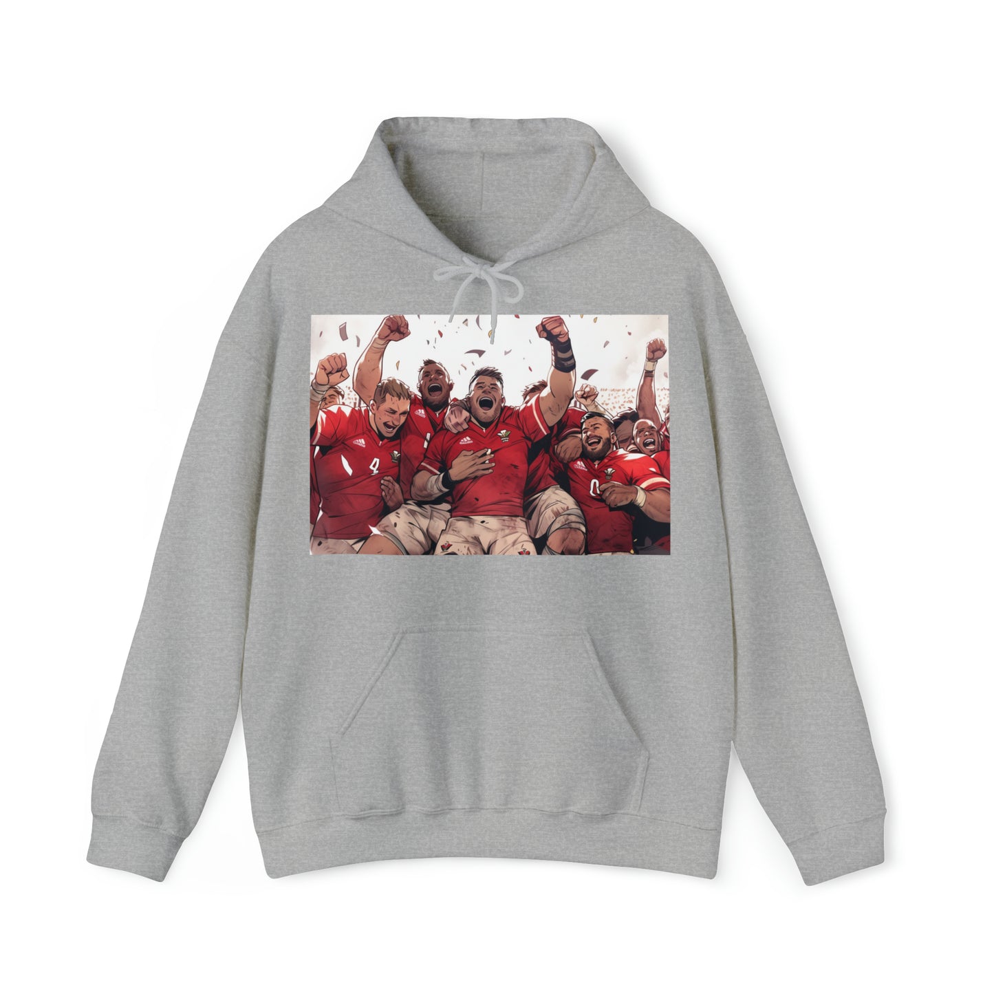 Wales Celebrating - light hoodies