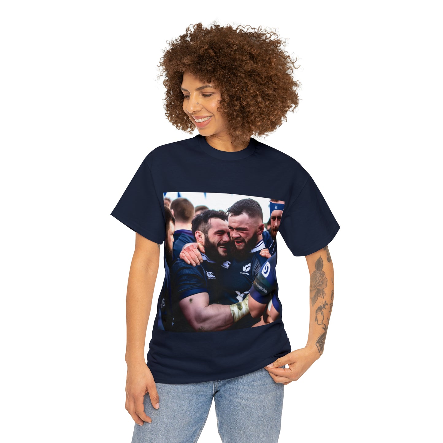 Post Match Scotland - dark shirts