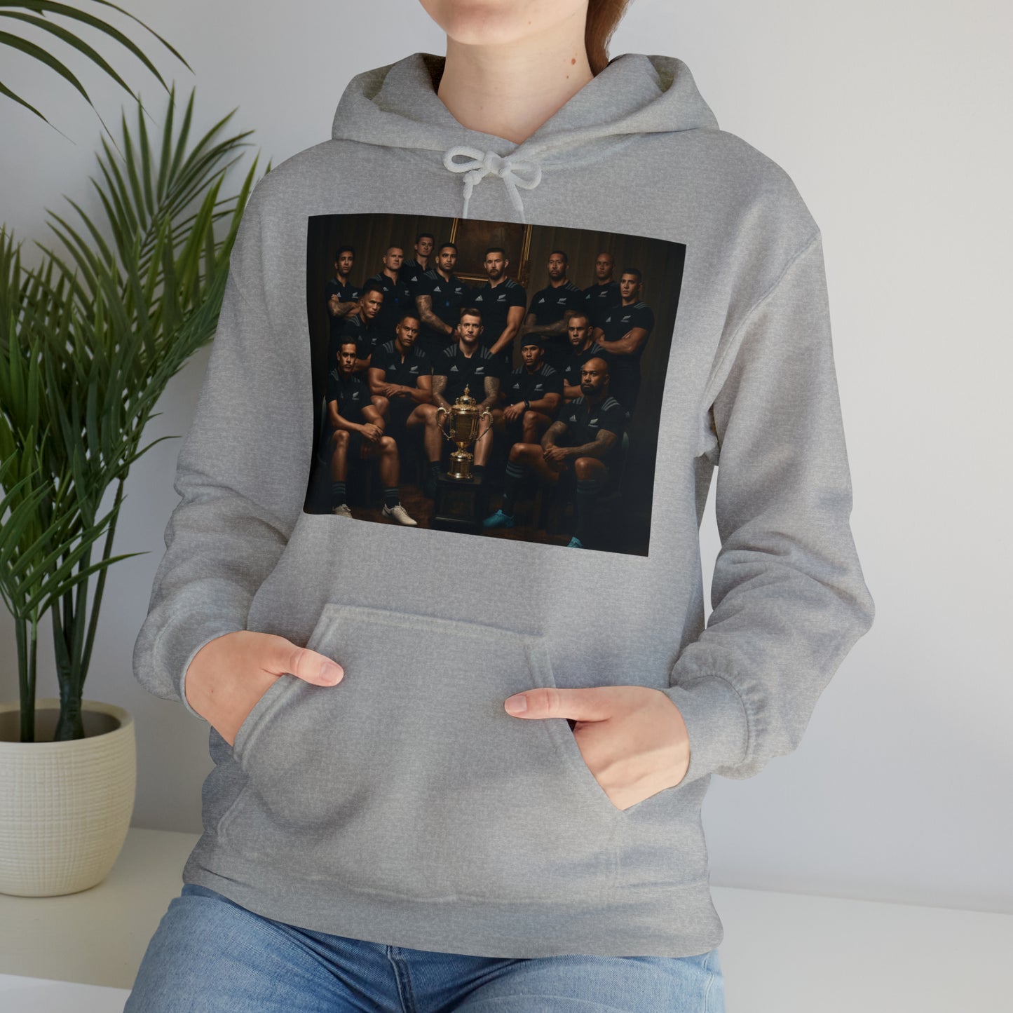 All Blacks with Web Ellis Cup - light hoodies