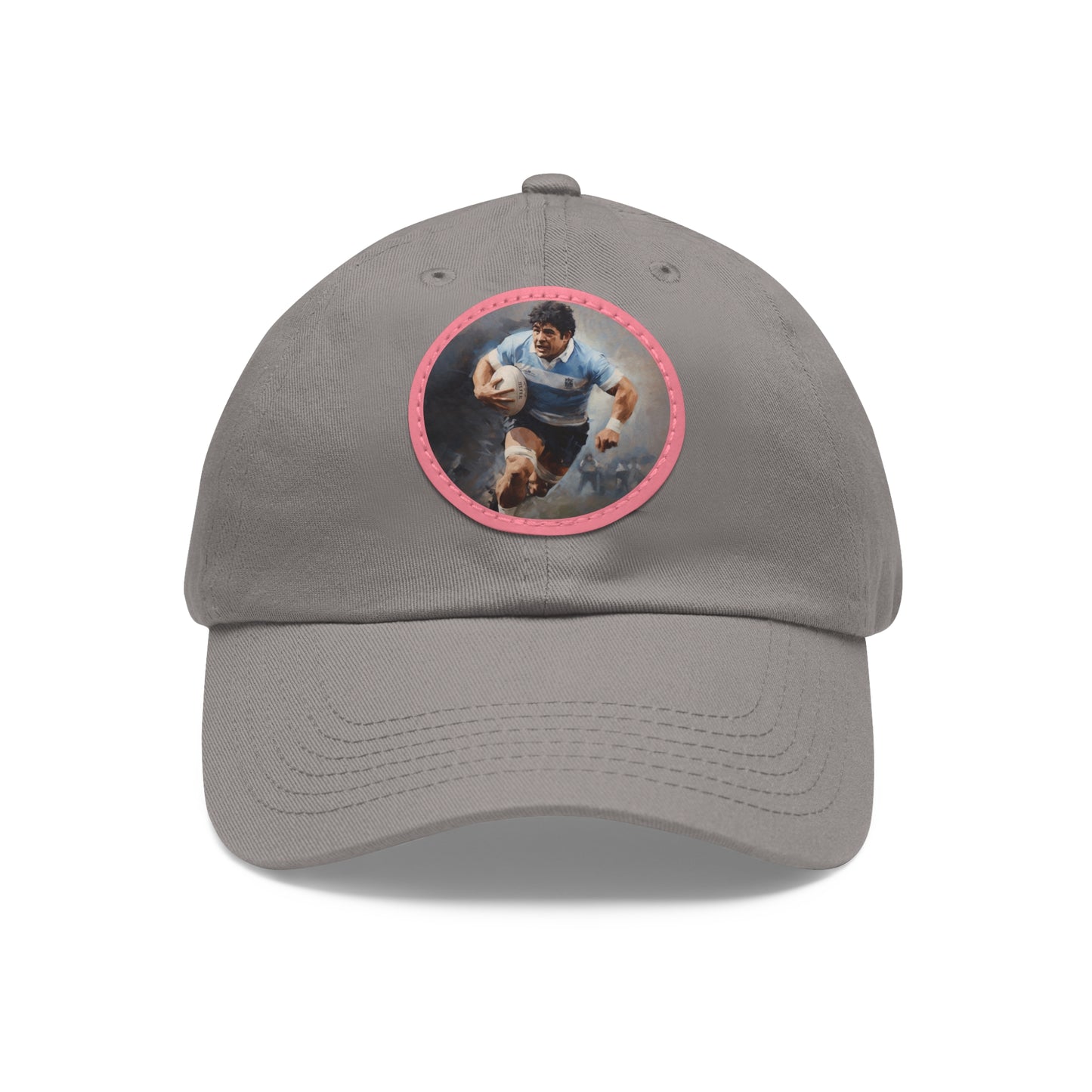 Rugby Maradona Round Leather Patch Hat