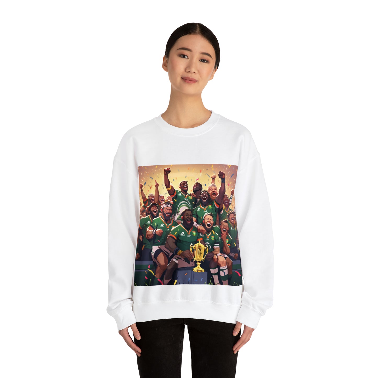 Springboks Celebrating with RWC - light sweatshirts