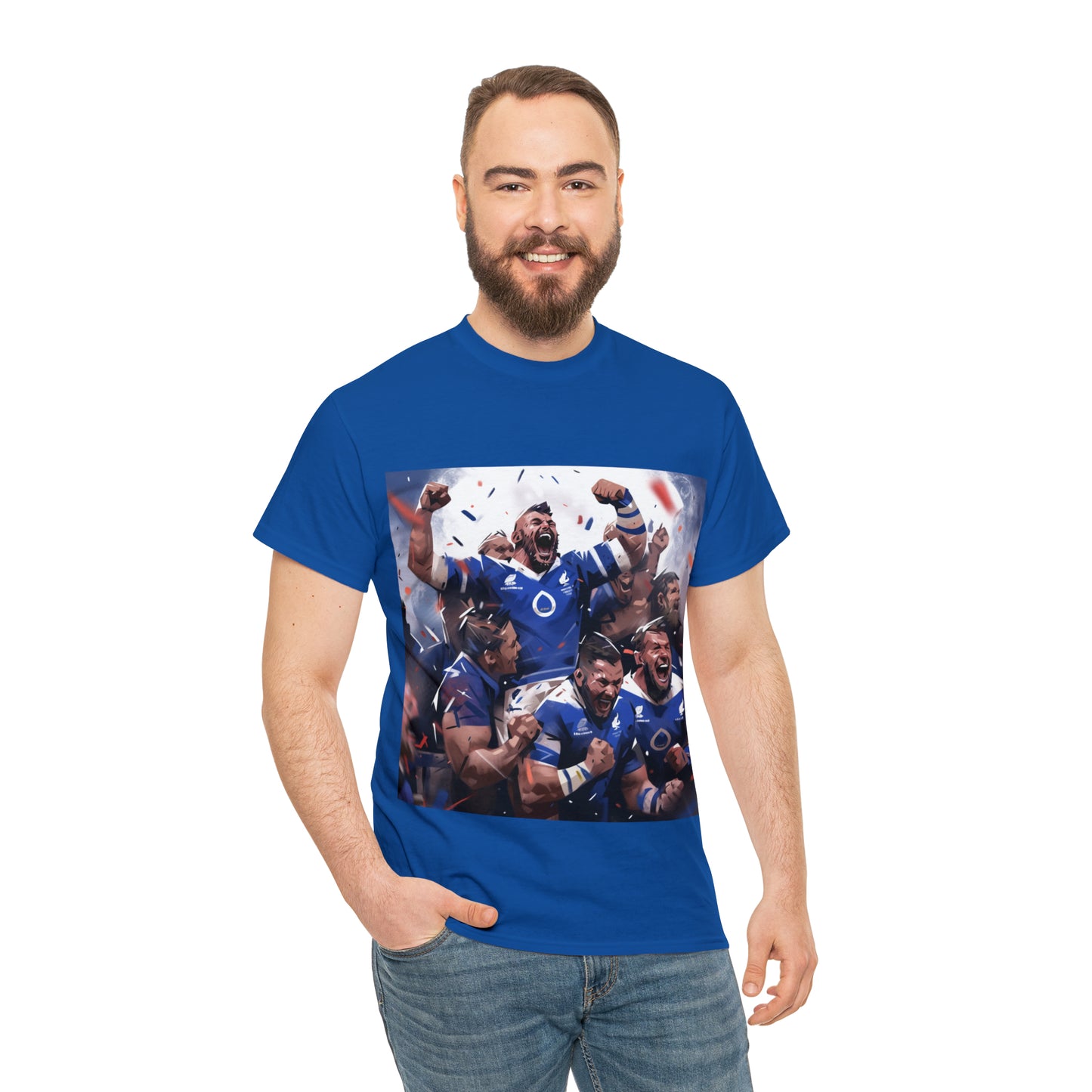 France Celebrating - dark shirts