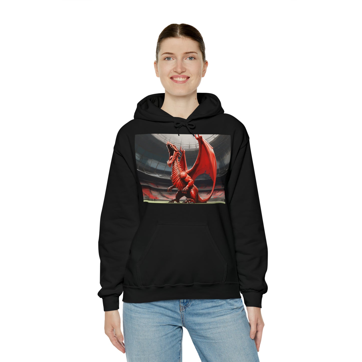 Welsh Dragon 2 - dark hoodies