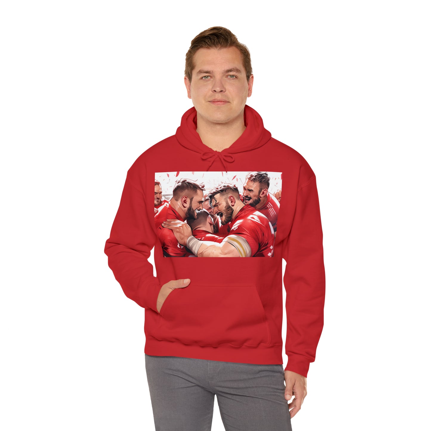 Post Match Wales - dark hoodies