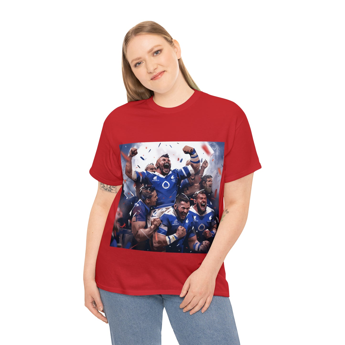 France Celebrating - dark shirts