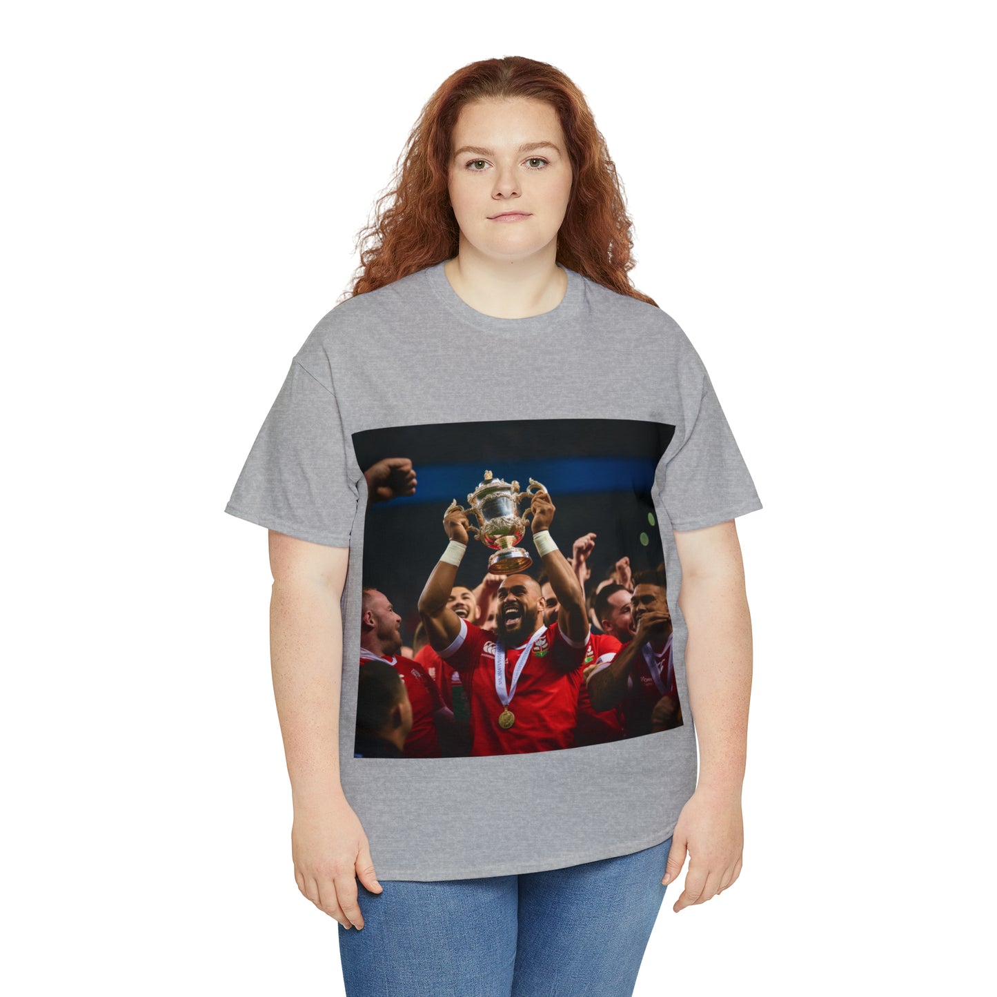 Tonga lifting the RWC - light shirts