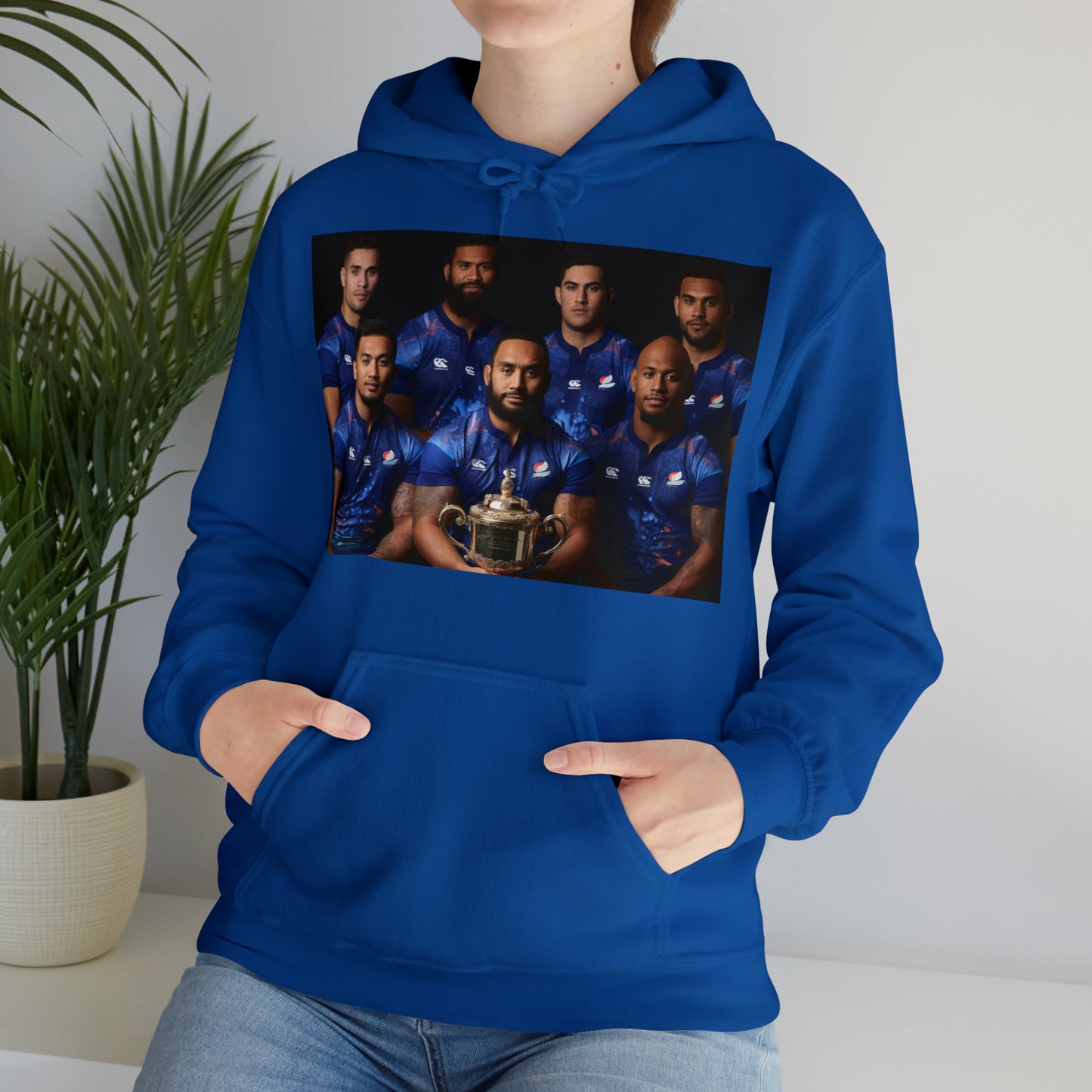 Samoa RWC Photoshoot - dark hoodies