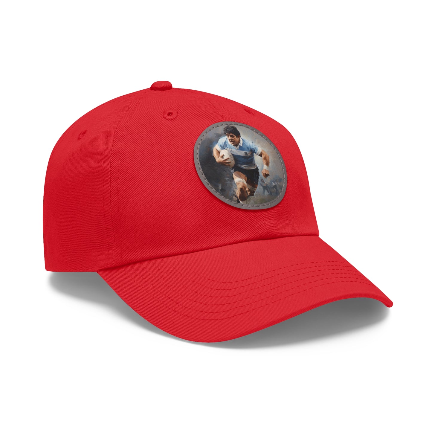 Rugby Maradona Round Leather Patch Hat