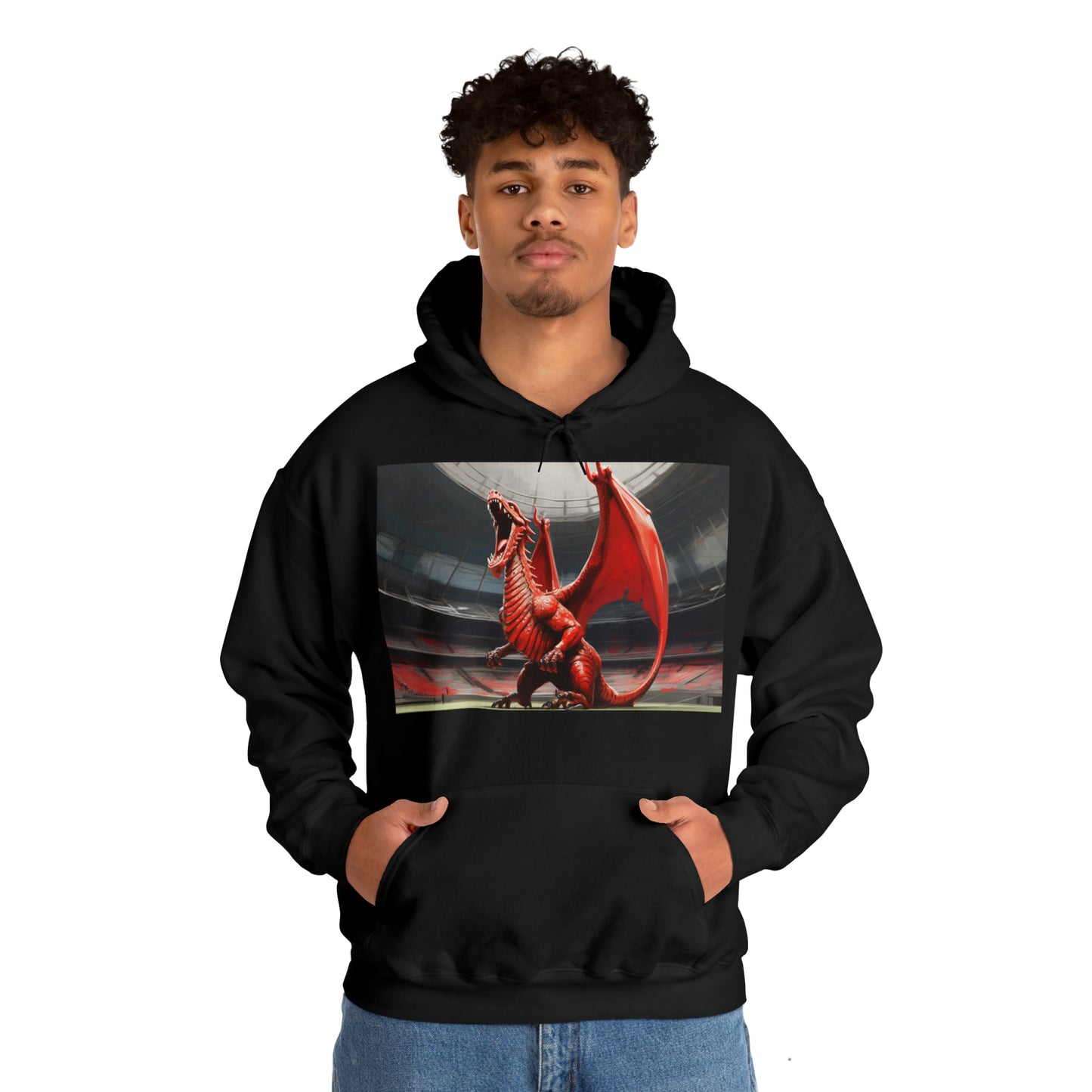 Welsh Dragon 2 - dark hoodies