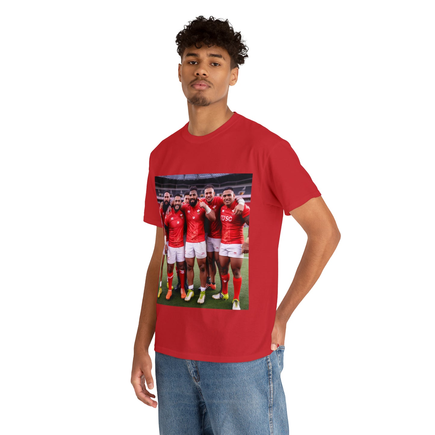 Post Match Tonga - dark shirts