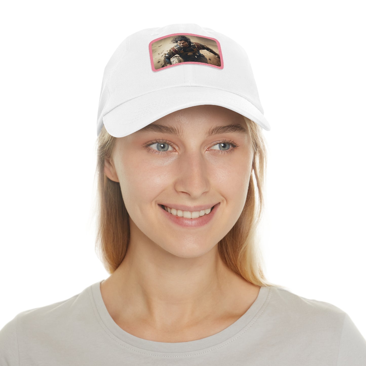 Samurai Rectangle Leather Patch Hat