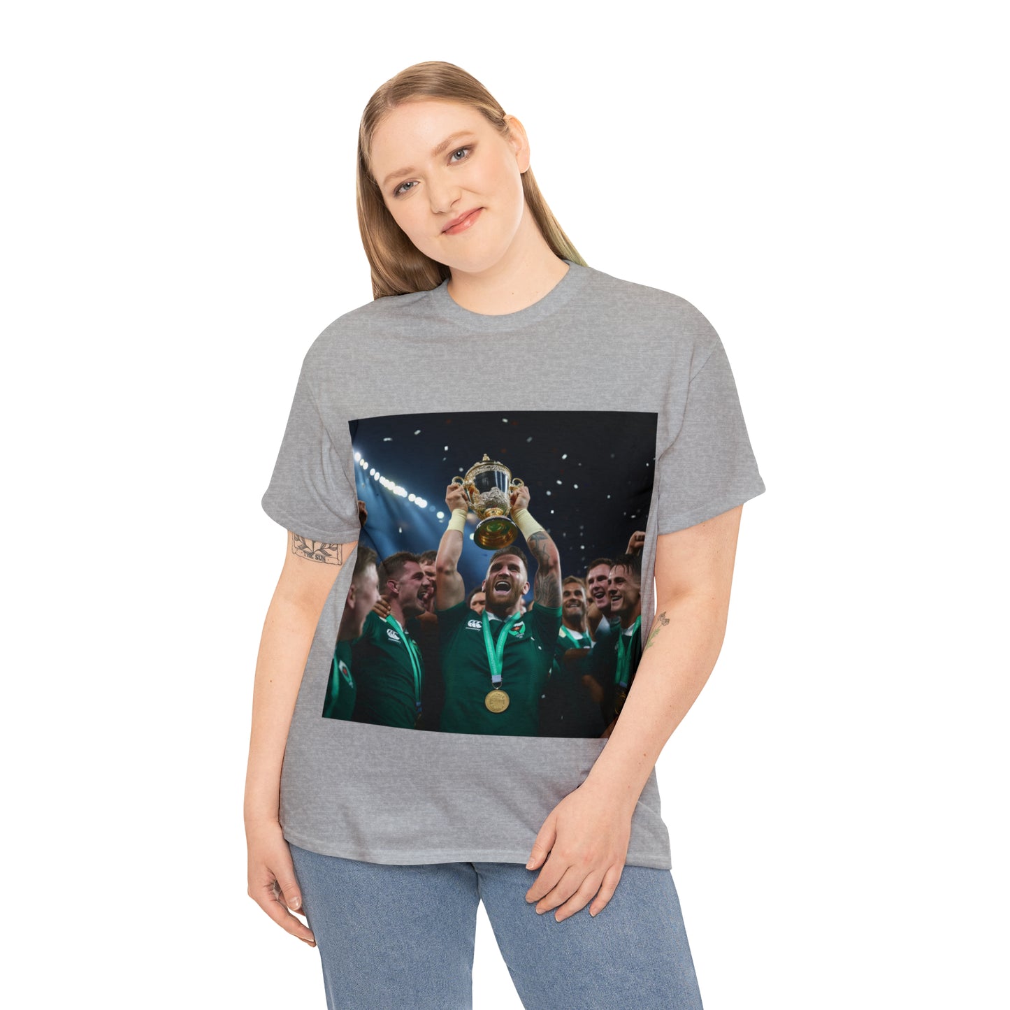 Ireland lifting the RWC - light shirts