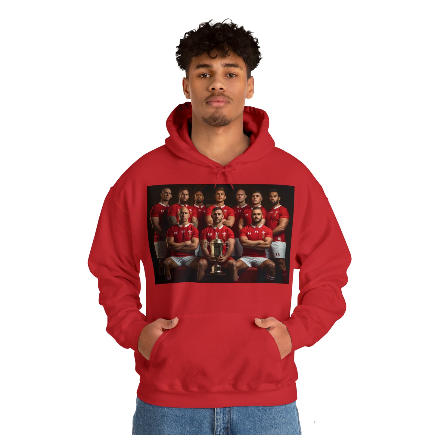 Wales RWC Photoshoot - dark hoodies