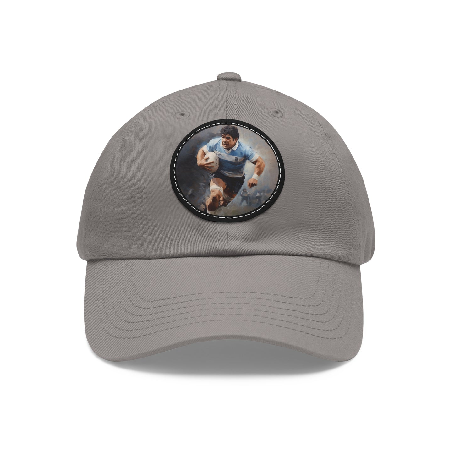 Rugby Maradona Round Leather Patch Hat