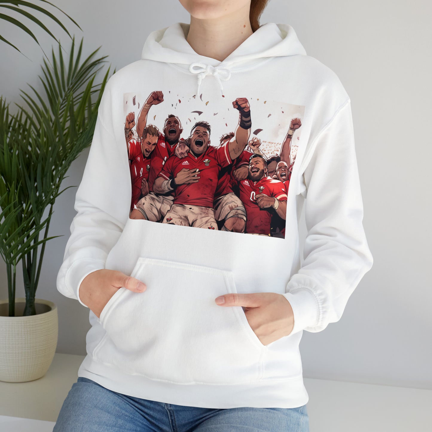 Wales Celebrating - light hoodies