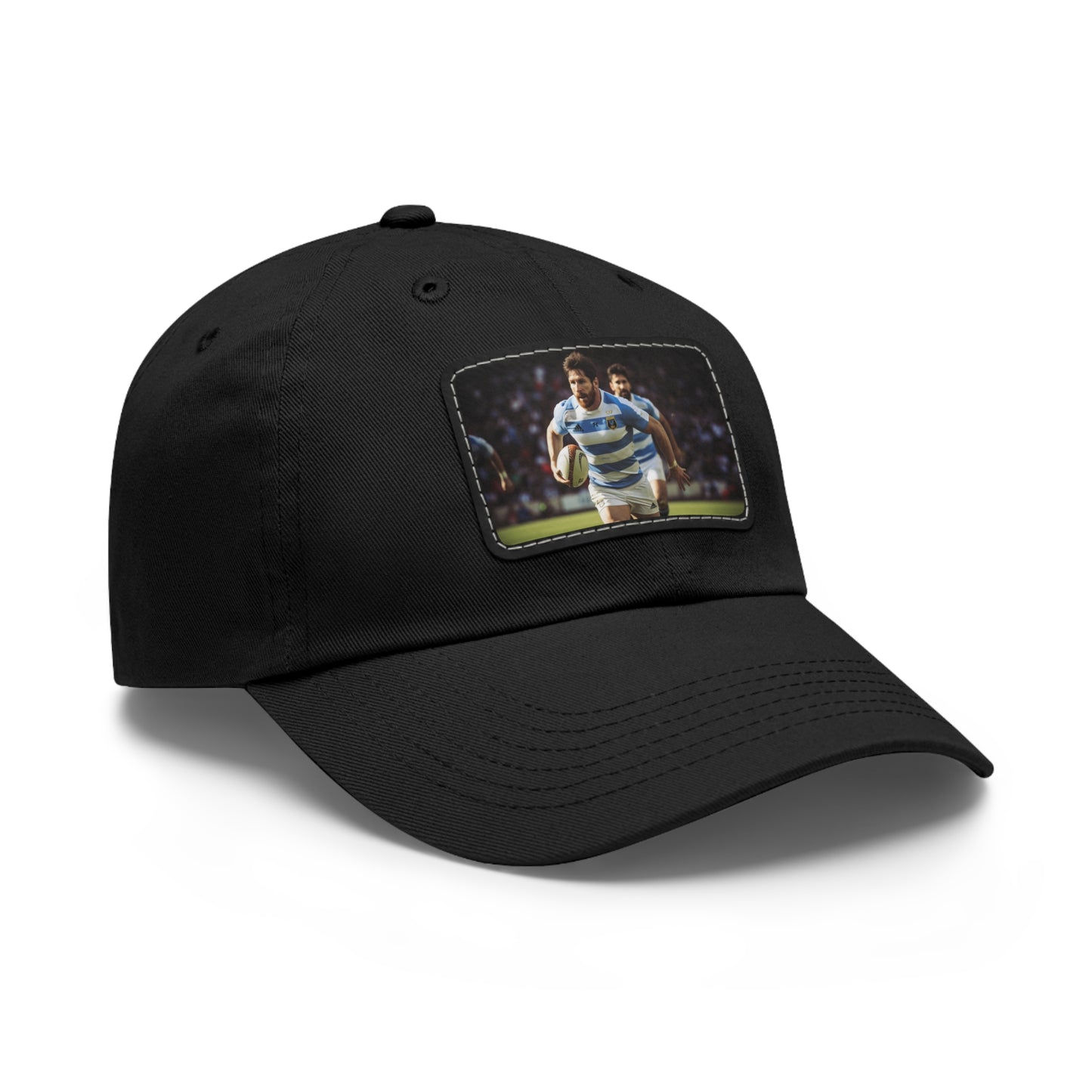 Rugby Messi Rectangle Leather Patch Hat
