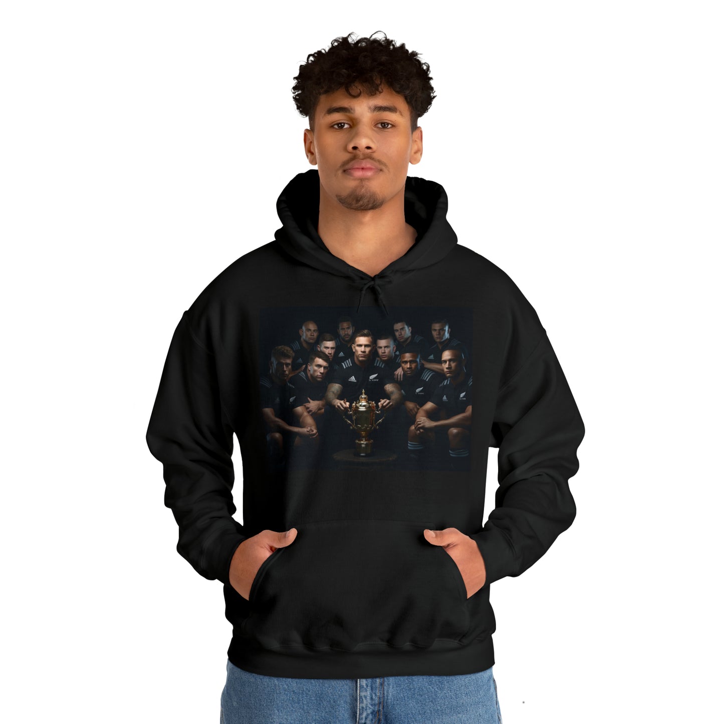 All Blacks Winners Photoshoot - black hoodie