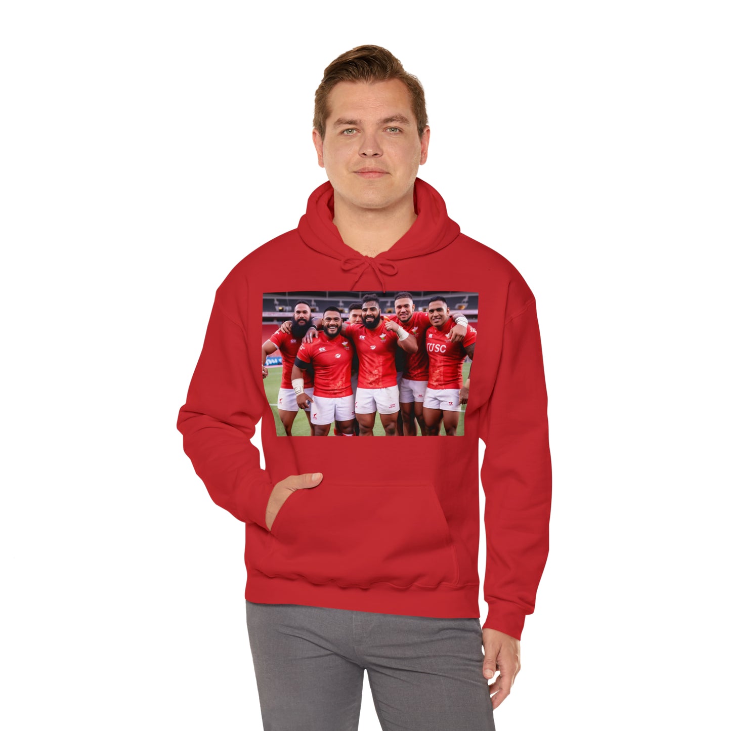 Post Match Tonga - dark hoodies