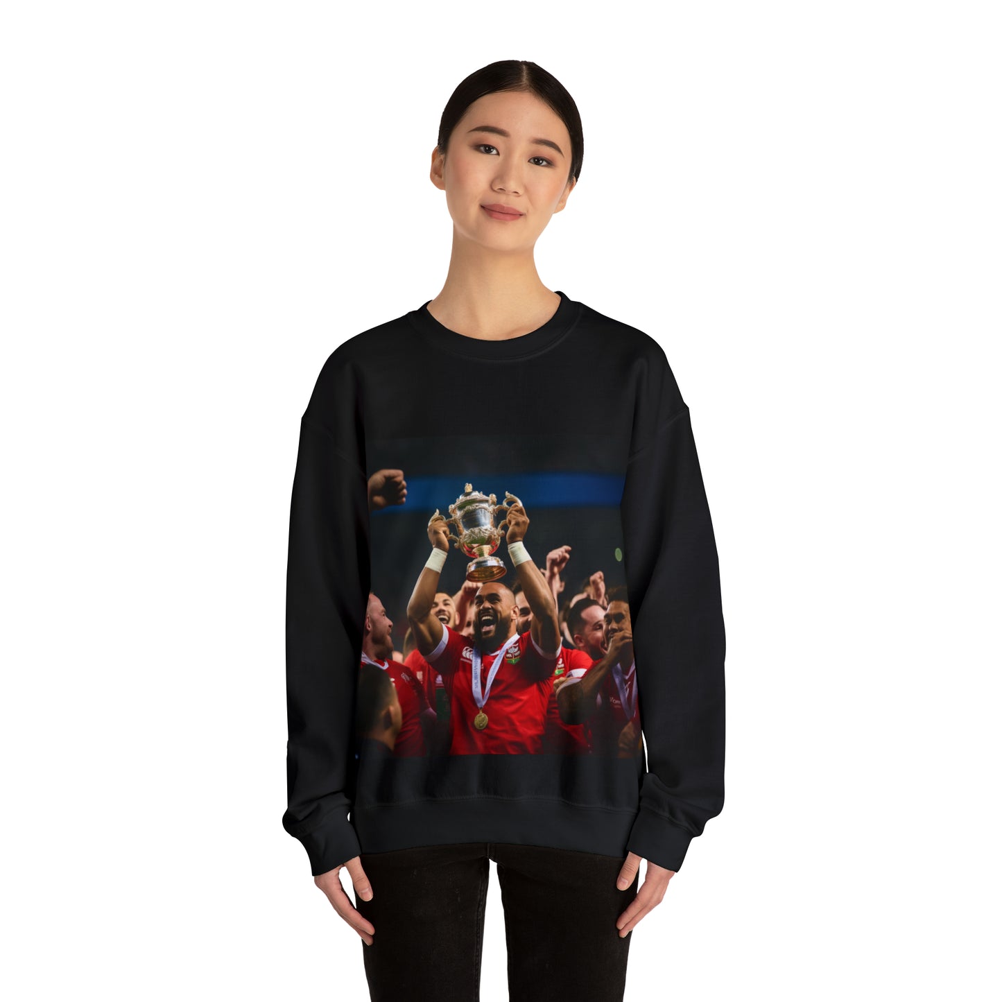 Tonga lifting the RWC - black sweatshirt