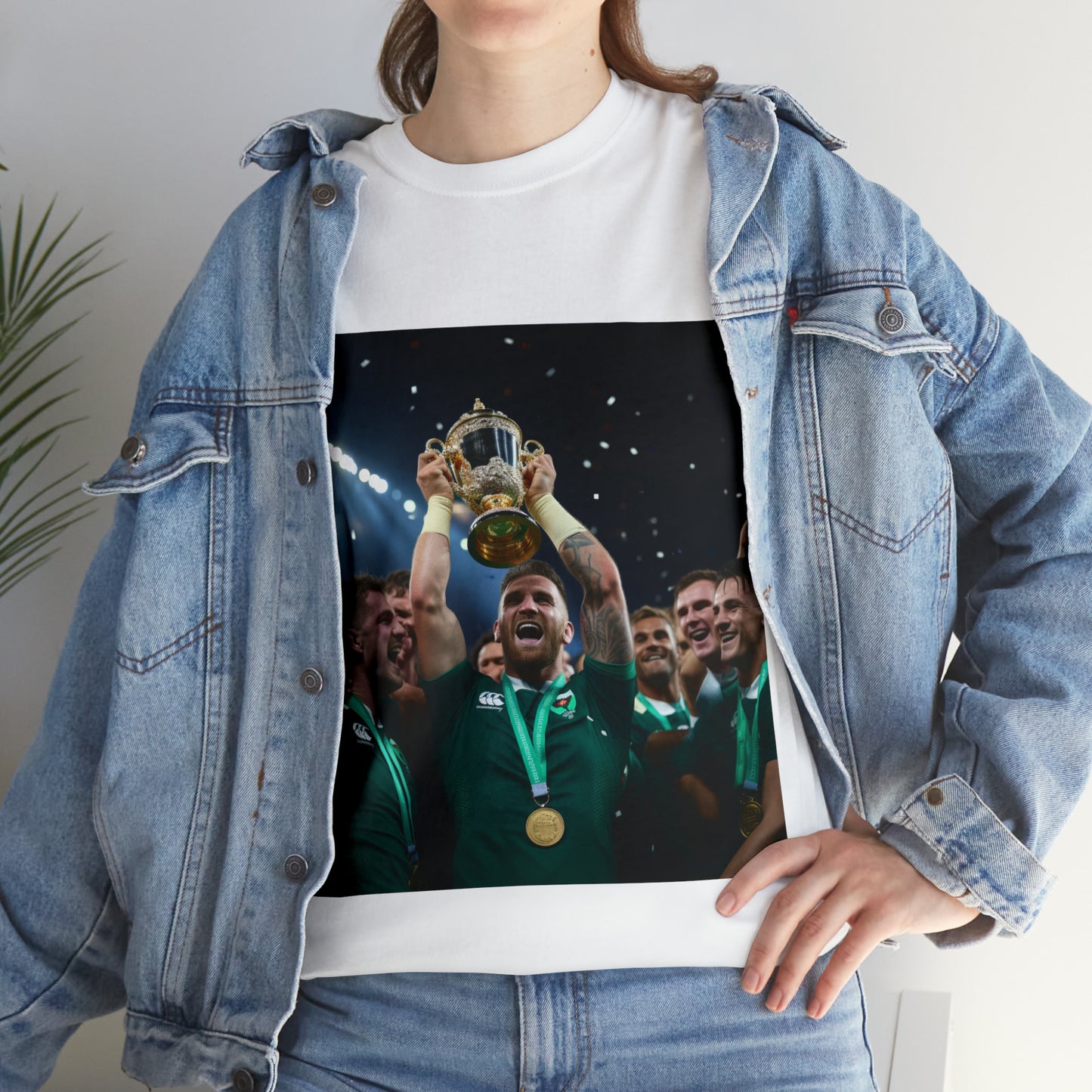 Ireland lifting the RWC - light shirts