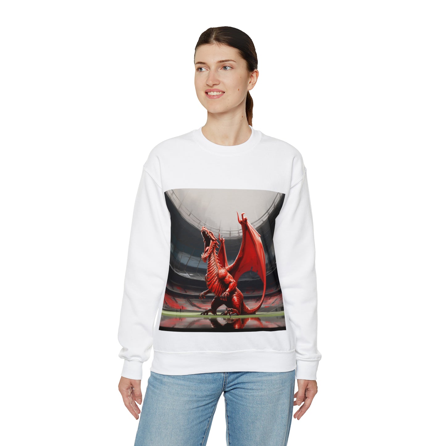 Welsh Dragon 2 - light sweatshirts
