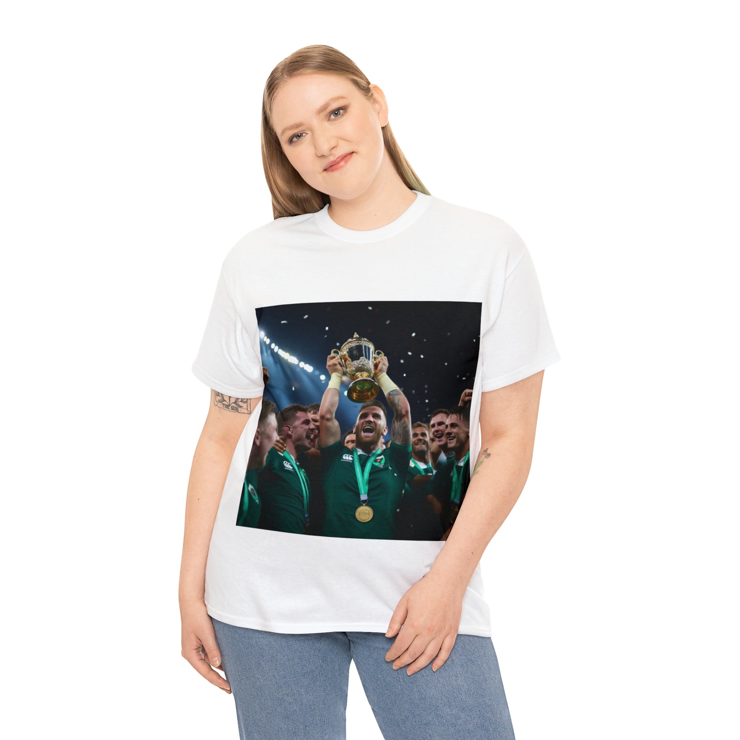 Ireland lifting the RWC - light shirts