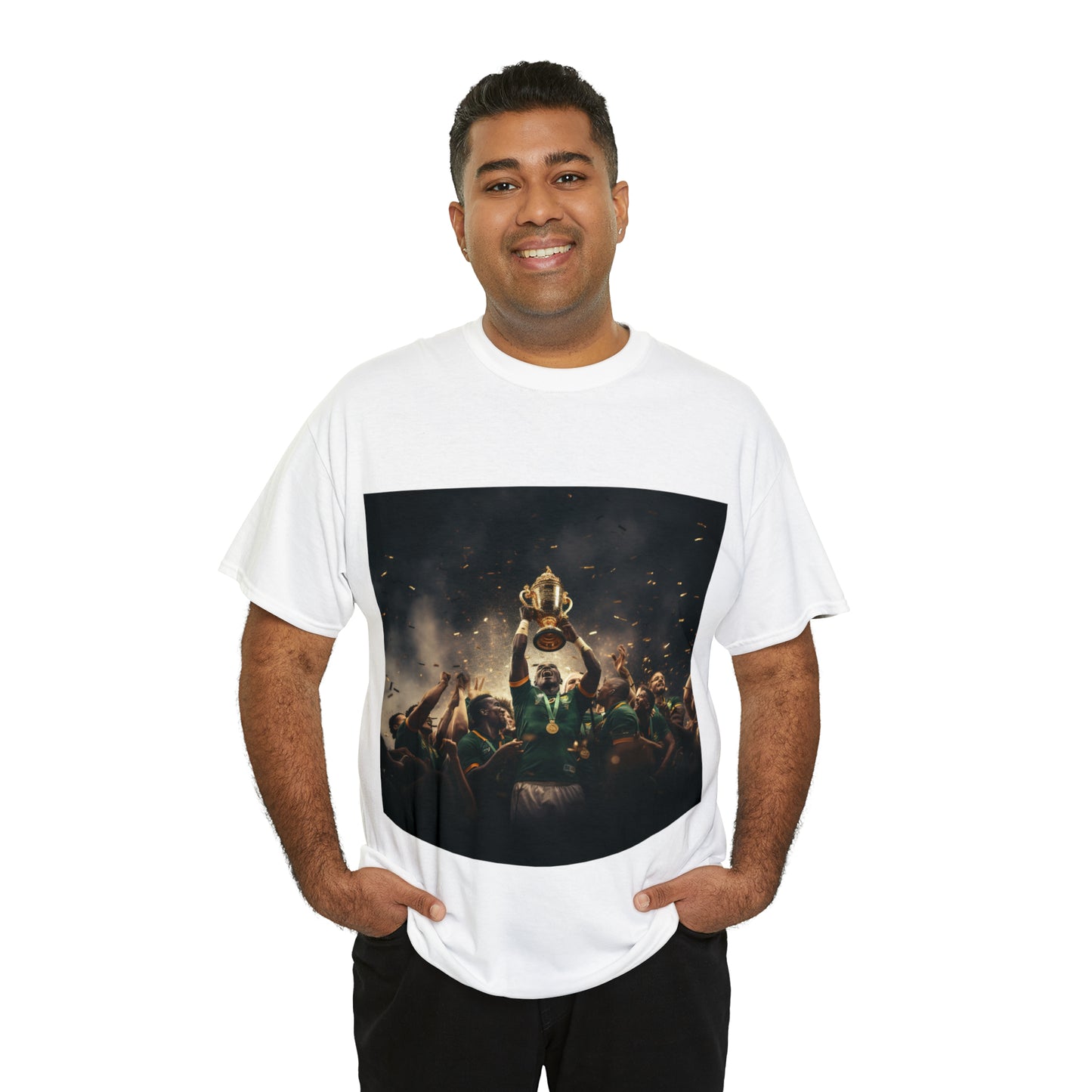 Springboks lifting RWC - light shirts