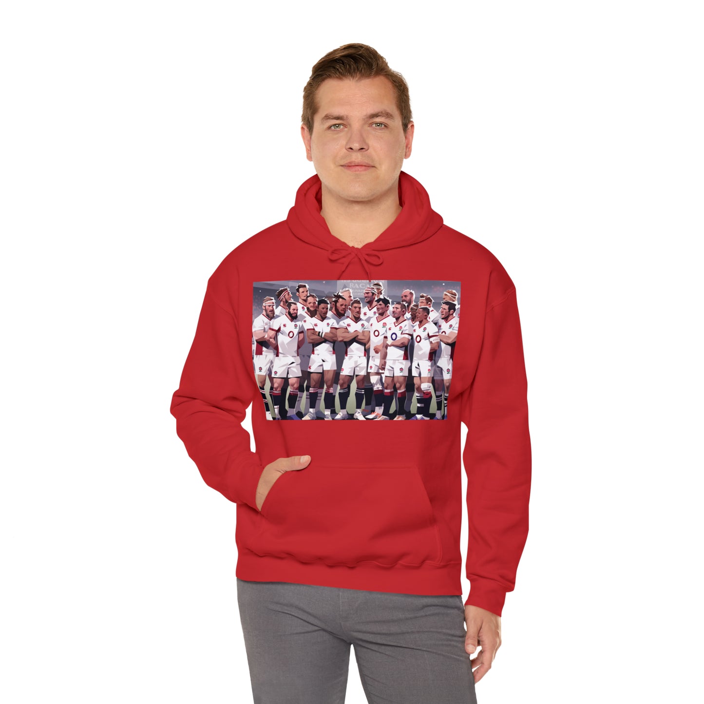 England Full Team - dark hoodies