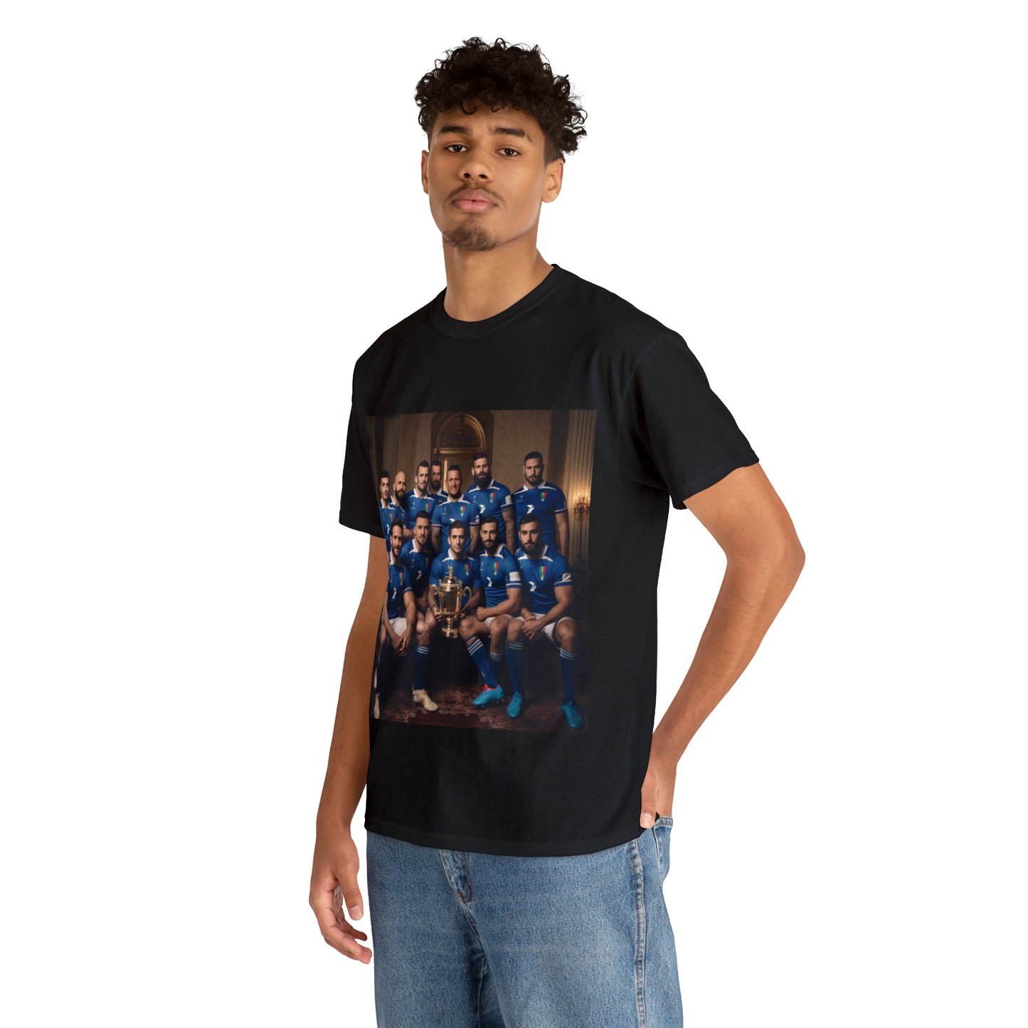 Italy World Cup photoshoot - dark shirts