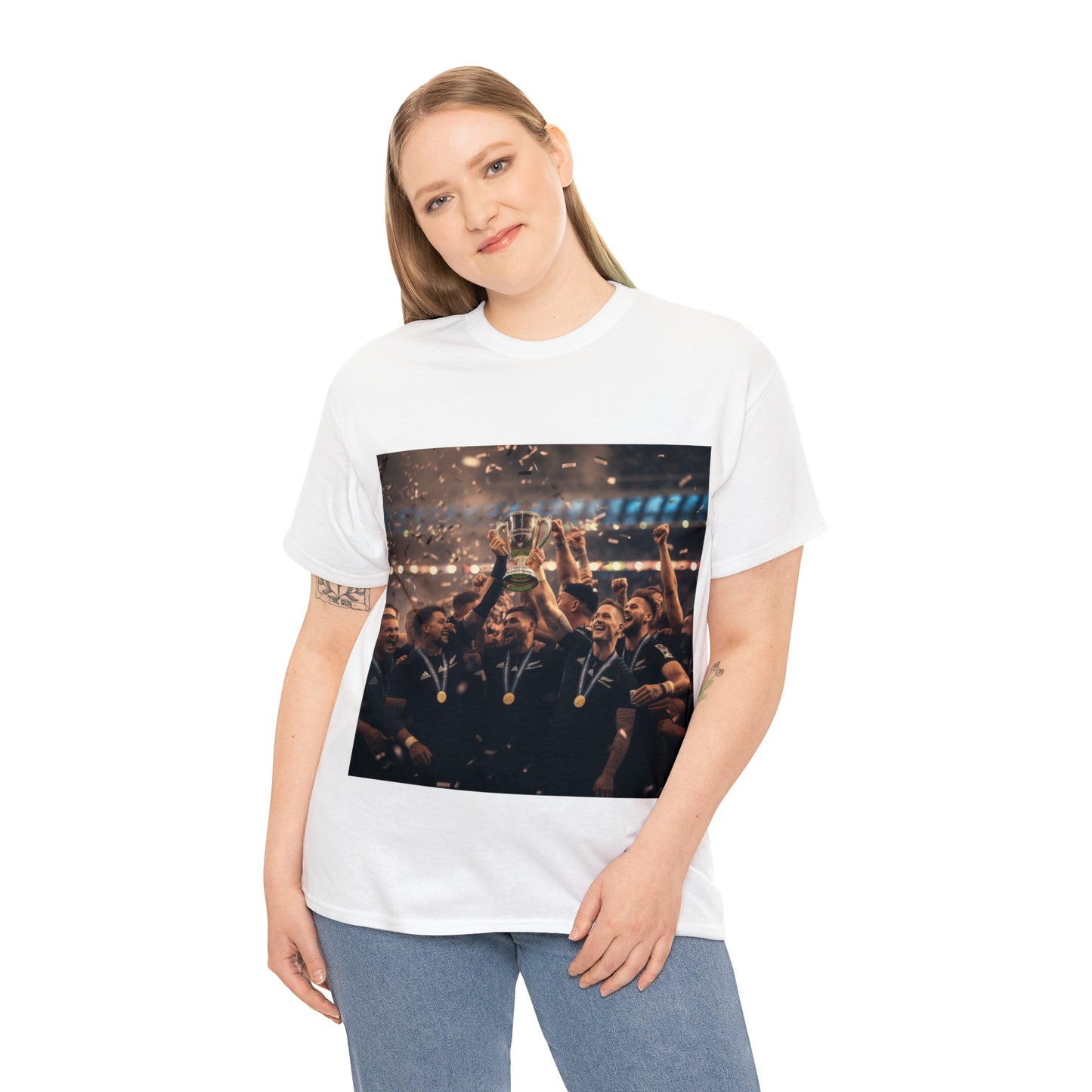 All Blacks World Cup Celebration - light shirts