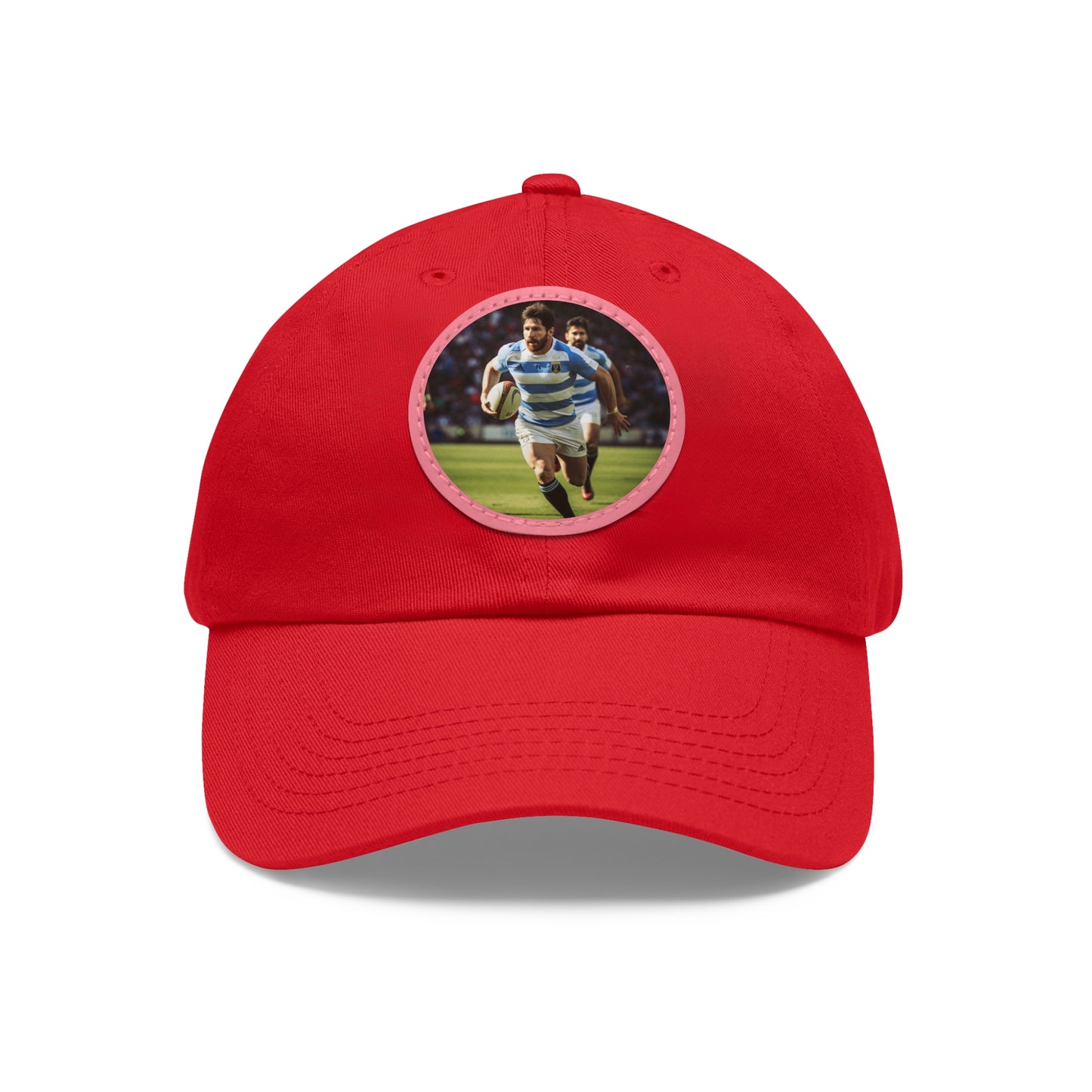 Rugby Messi Round Leather Patch Hat