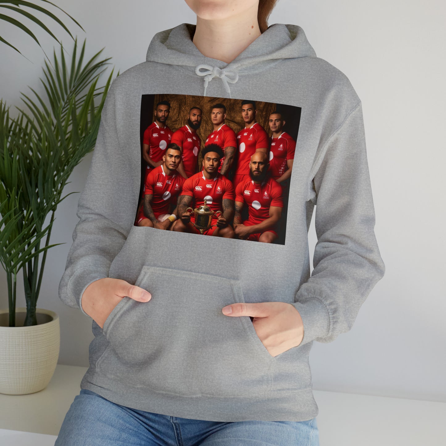 Tonga RWC photoshoot - light hoodies