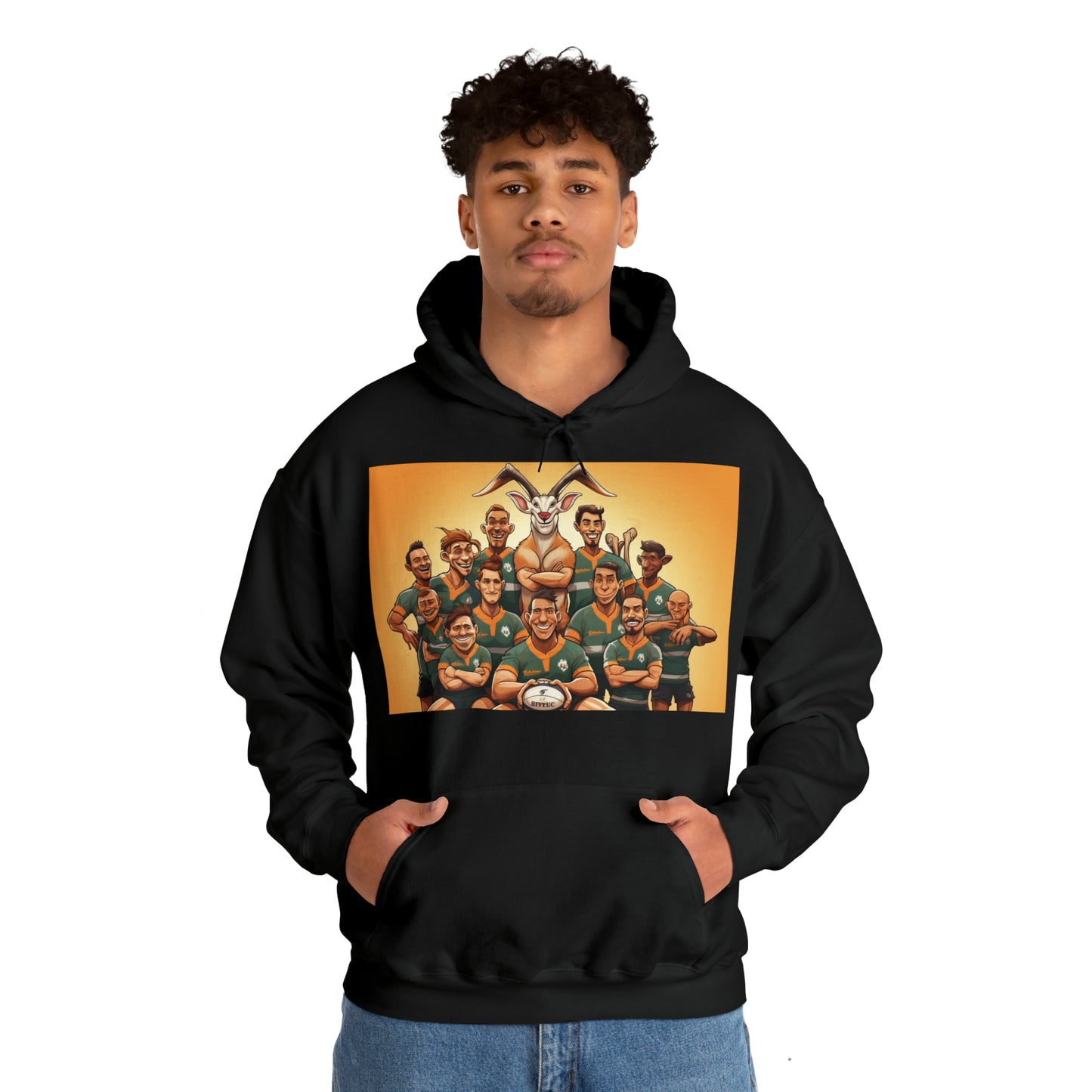 Springboks Team Photo - dark hoodies