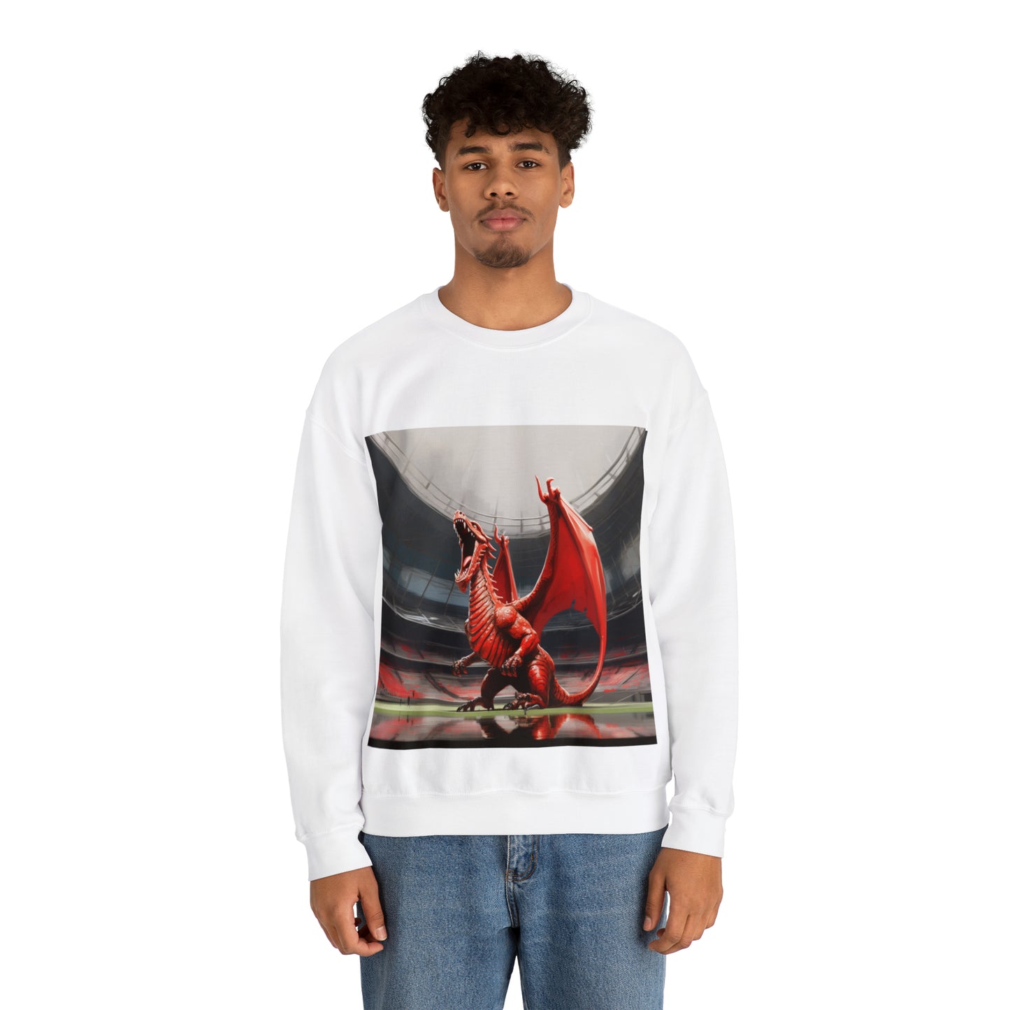 Welsh Dragon 2 - light sweatshirts