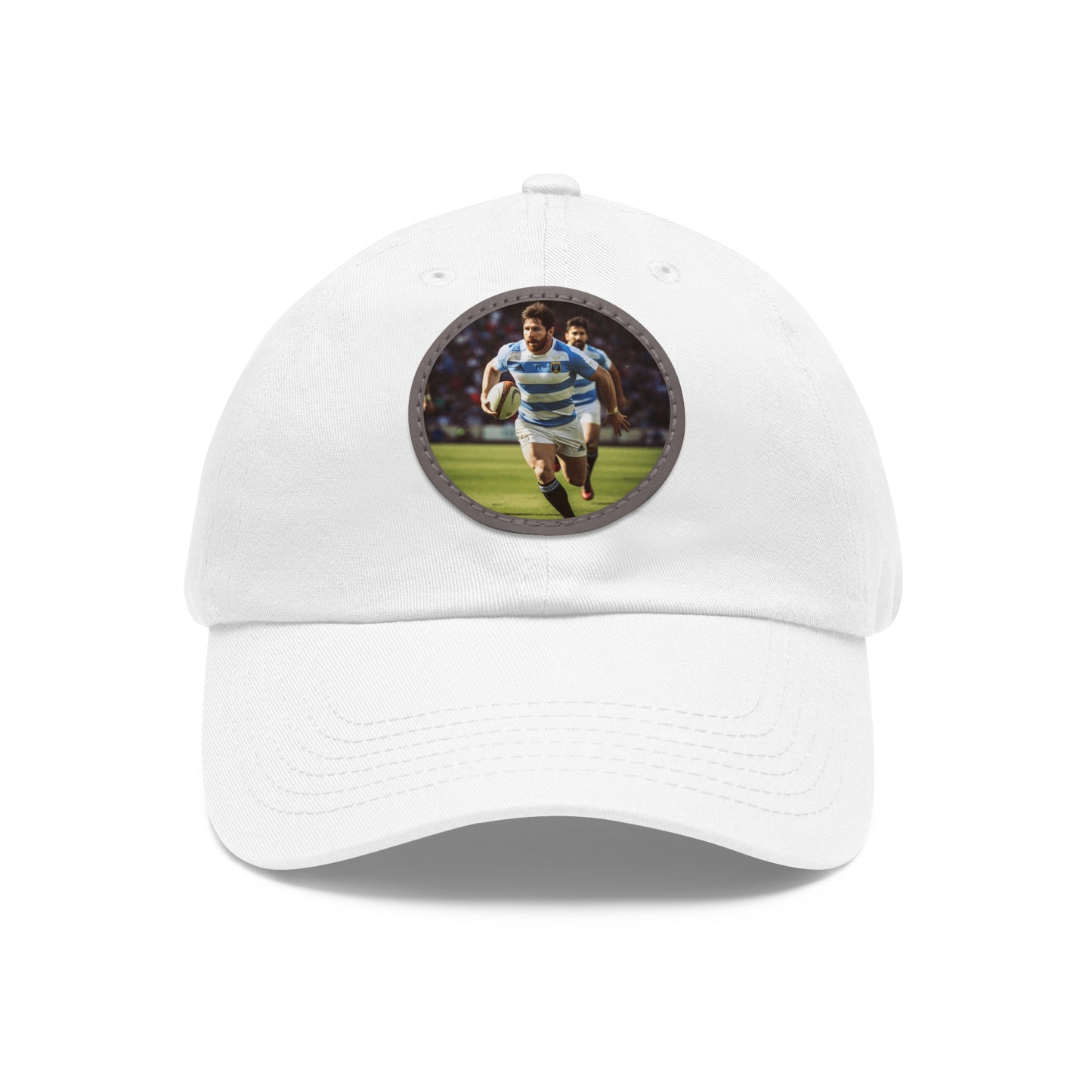 Rugby Messi Round Leather Patch Hat
